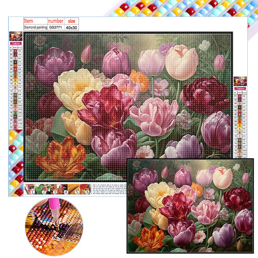 Tulip - Full Square Drill Diamond Painting 40*30CM