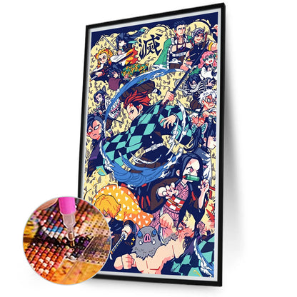 Demon Slayer: Kimetsu No Yaiba - Full Round Drill Diamond Painting 40*70CM