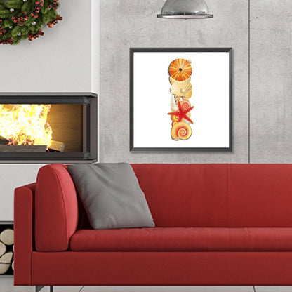 Beach Letter I Word - Full Round Drill Diamond Painting 30*30CM