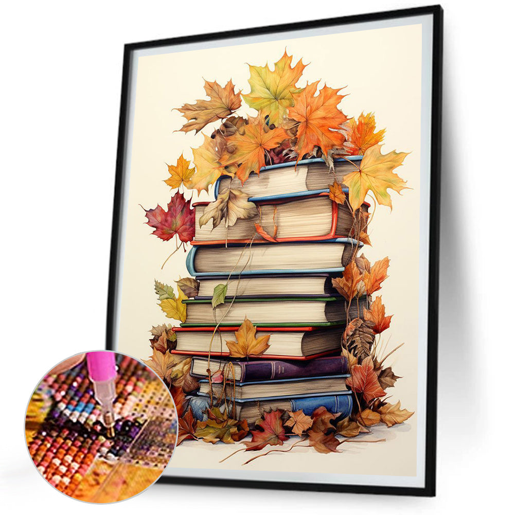 Maple Leaf Books - Full Square Drill Diamond Painting 30*40CM