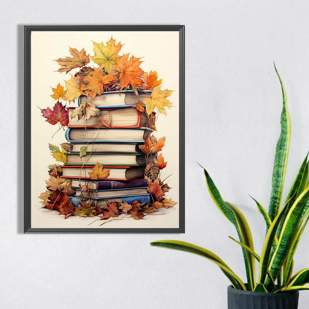Maple Leaf Books - Full Square Drill Diamond Painting 30*40CM
