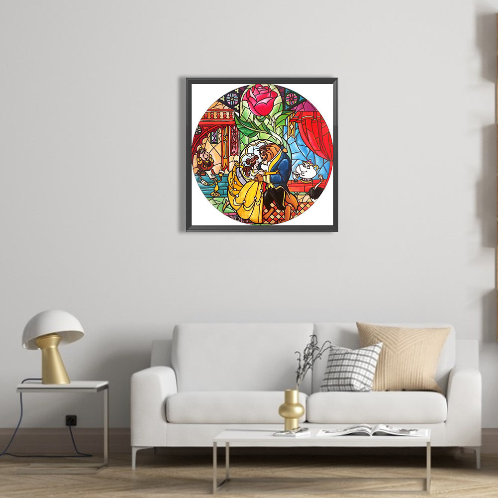 Beauty And The Beast - Full Square Drill Diamond Painting 35*35CM