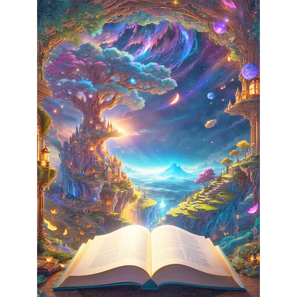 Fantasyland In Book - Full Round Drill Diamond Painting 30*40CM