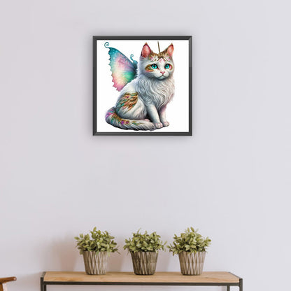 Wings Kitten - Full Round Drill Diamond Painting 30*30CM
