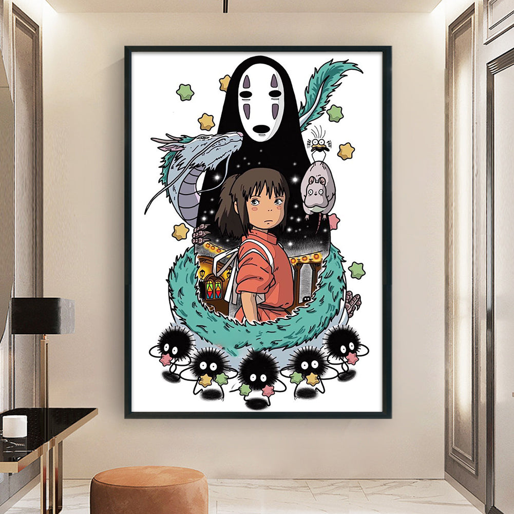 Cartoon - 11CT Stamped Cross Stitch 40*60CM