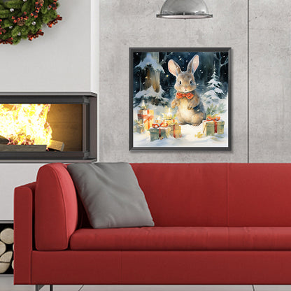 Gift Bunny - Full Round Drill Diamond Painting 30*30CM