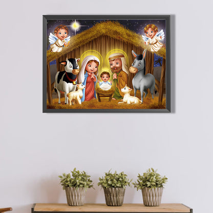 Nativity - Full Round Drill Diamond Painting 40*30CM