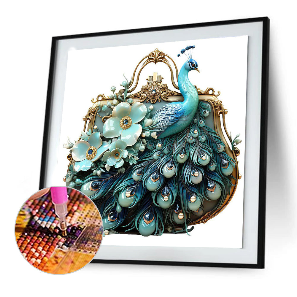 Blue Bag - Full Round Drill Diamond Painting 30*30CM