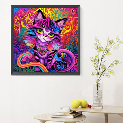 Colorful Cats - Full Round Drill Diamond Painting 30*30CM