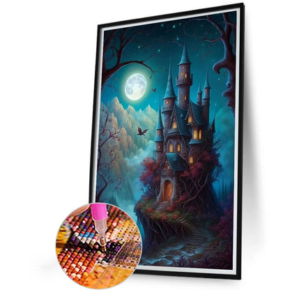 Castle - Full AB Drill Round Diamond Painting 40*60CM