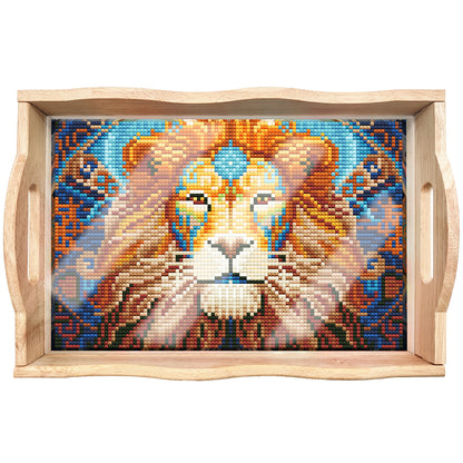 Diamond Painting Nesting Food Trays with Handle Coffee Table Tray (#5)