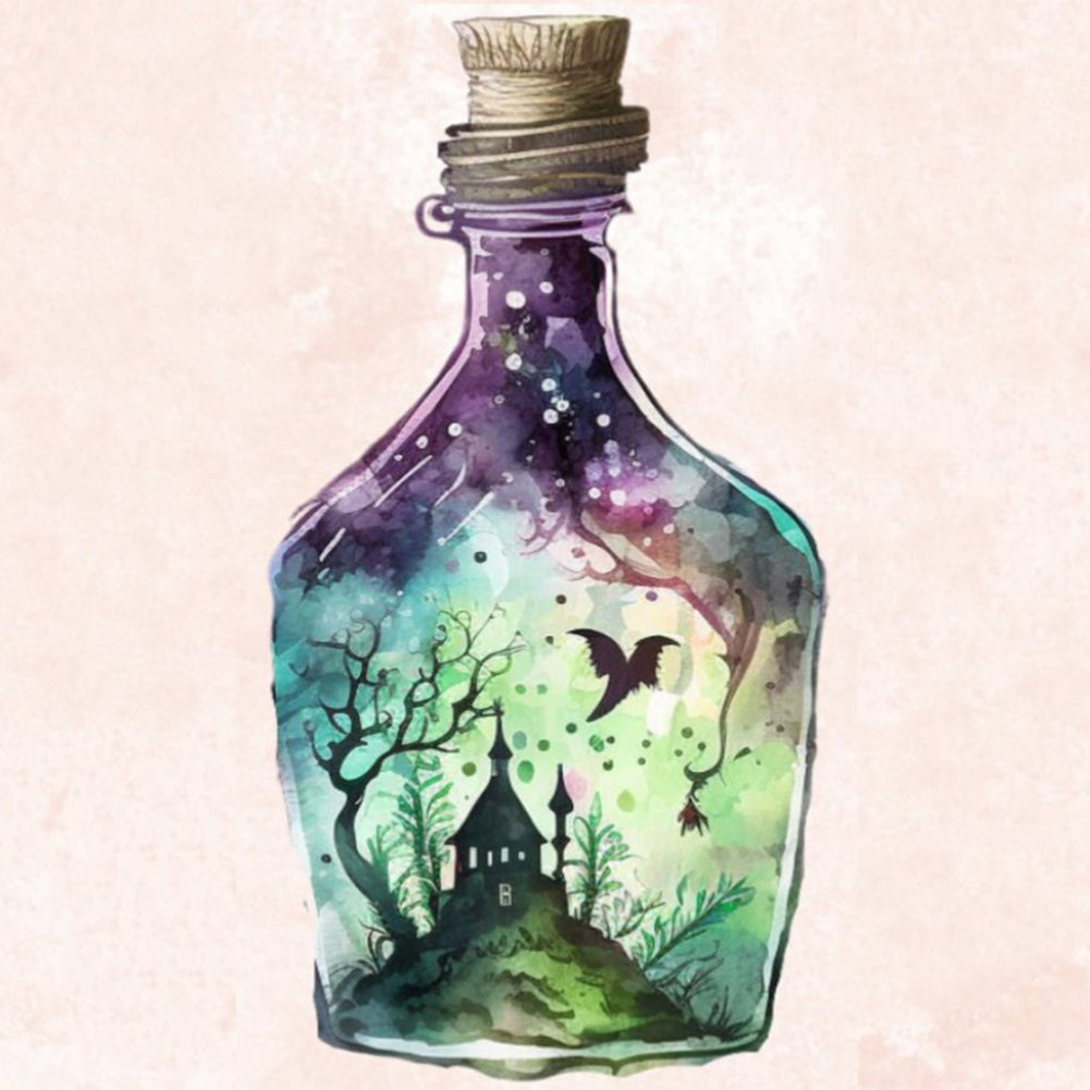 Bottle - Full Round Drill Diamond Painting 40*40CM