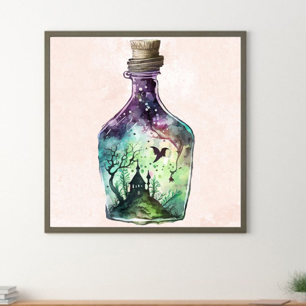 Bottle - Full Round Drill Diamond Painting 40*40CM