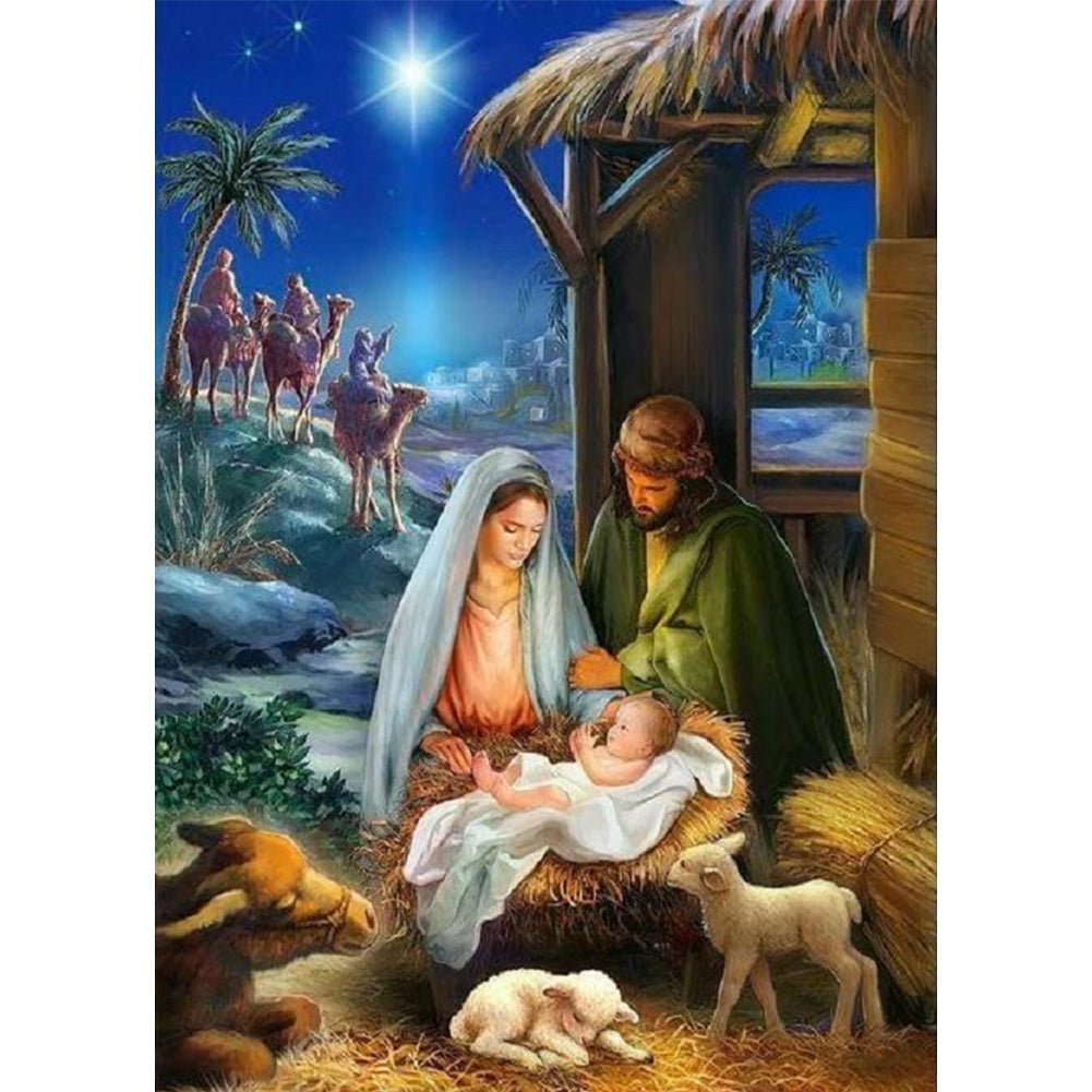 Nativity - Full Square Drill Diamond Painting 30*40CM