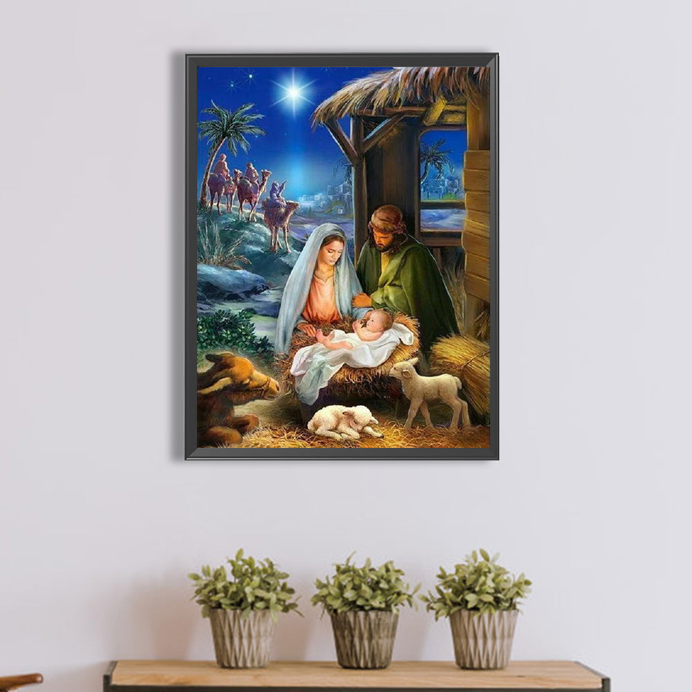 Nativity - Full Square Drill Diamond Painting 30*40CM