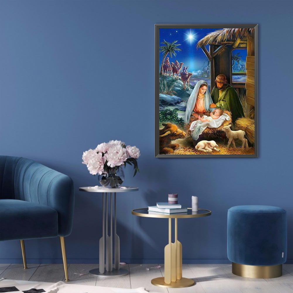 Nativity - Full Square Drill Diamond Painting 30*40CM