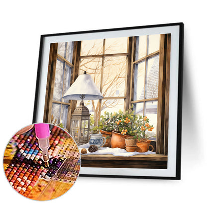 Winter Room - Full Round Drill Diamond Painting 30*30CM
