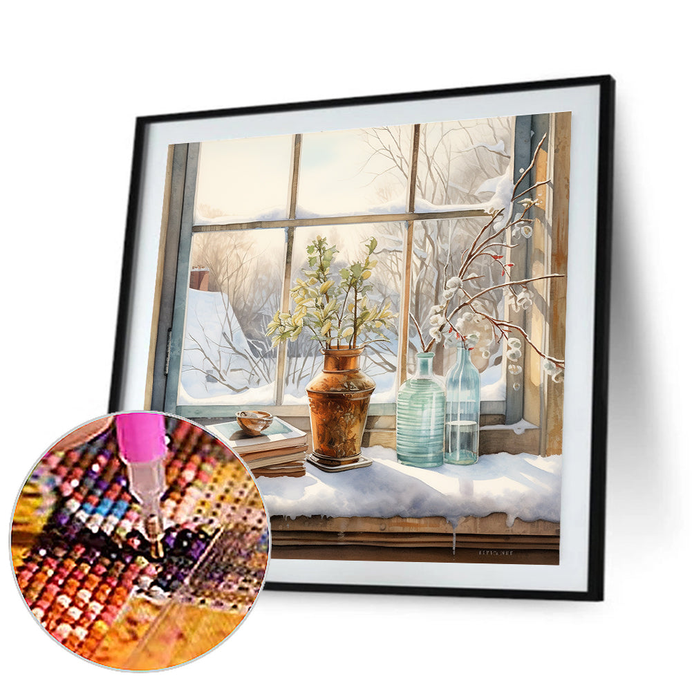 Winter Room - Full Round Drill Diamond Painting 30*30CM