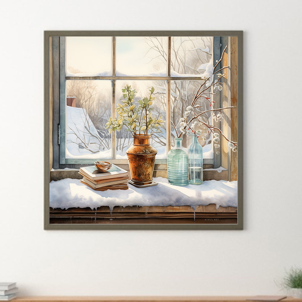 Winter Room - Full Round Drill Diamond Painting 30*30CM