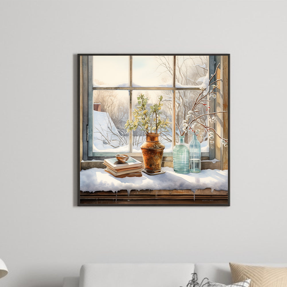 Winter Room - Full Round Drill Diamond Painting 30*30CM
