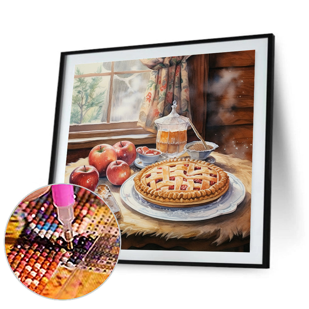 Winter Room - Full Round Drill Diamond Painting 30*30CM