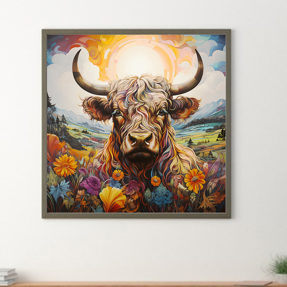 Pastoral Animal Yak - Full Round Drill Diamond Painting 30*30CM