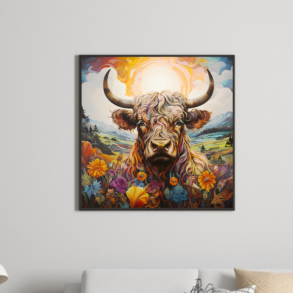 Pastoral Animal Yak - Full Round Drill Diamond Painting 30*30CM