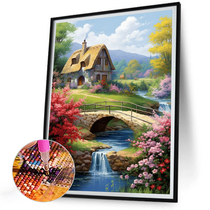Country Cabin - Full Round Drill Diamond Painting 30*40CM