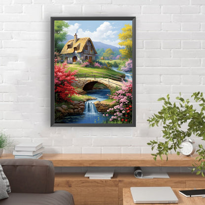 Country Cabin - Full Round Drill Diamond Painting 30*40CM