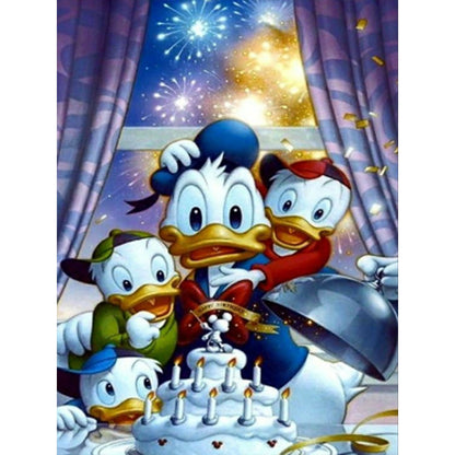 Donald Duck - Full Round Drill Diamond Painting 30*40CM