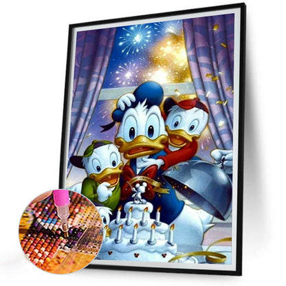 Donald Duck - Full Round Drill Diamond Painting 30*40CM