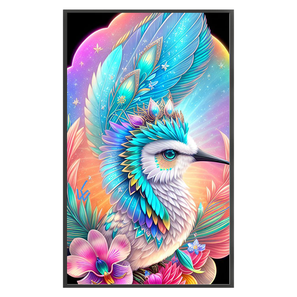 Colorful Hummingbird - 11CT Stamped Cross Stitch 35*60CM
