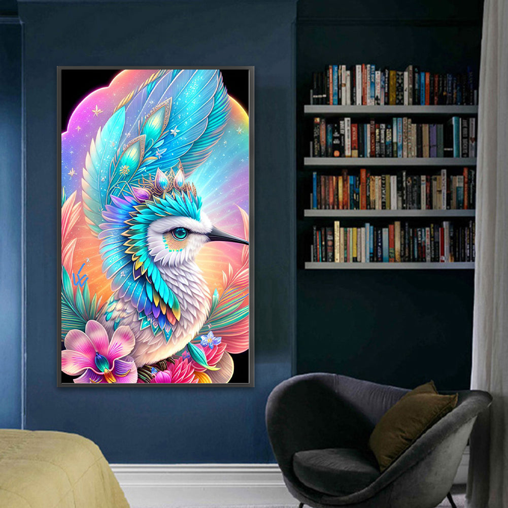 Colorful Hummingbird - 11CT Stamped Cross Stitch 35*60CM
