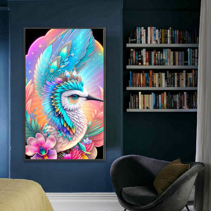 Colorful Hummingbird - 11CT Stamped Cross Stitch 35*60CM