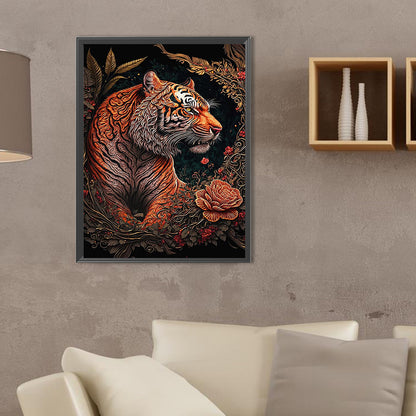 Bronzed Tiger - Full Square Drill Diamond Painting 30*40CM