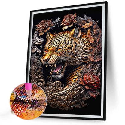 Bronzed Tiger - Full Square Drill Diamond Painting 30*40CM