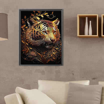 Bronzed Tiger - Full Square Drill Diamond Painting 30*40CM