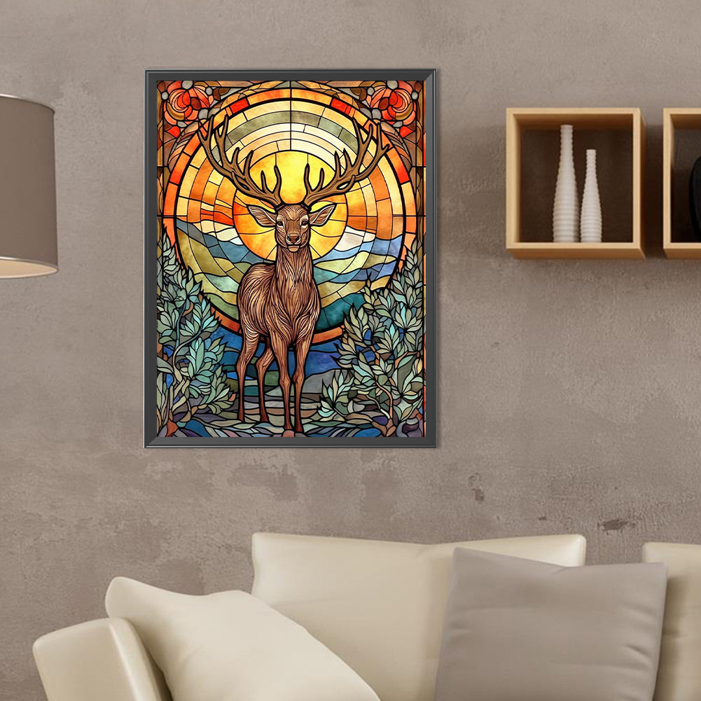 Deer In The Wild - Full Round Drill Diamond Painting 30*40CM