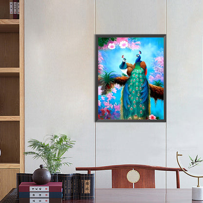 Peacock - Full Round Drill Diamond Painting 40*50CM