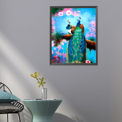 Peacock - Full Round Drill Diamond Painting 40*50CM