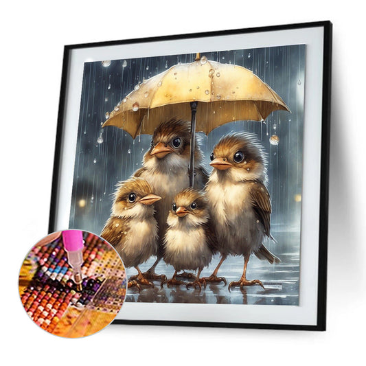 Swallow Family - Full Round Drill Diamond Painting 30*30CM