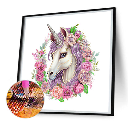 Unicorn - Special Shaped Drill Diamond Painting 30*30CM