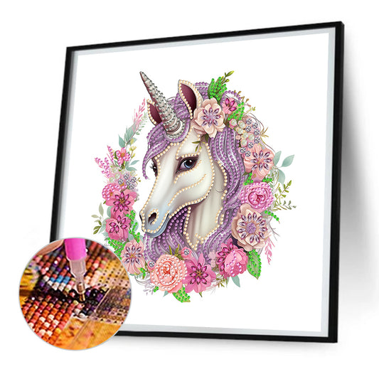 Unicorn - Special Shaped Drill Diamond Painting 30*30CM