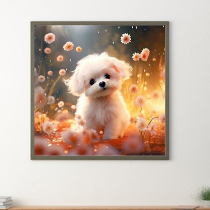 Puppy - Full Round Drill Diamond Painting 30*30CM