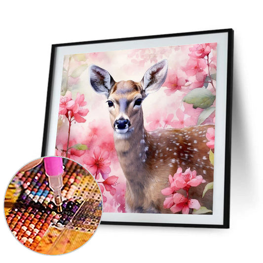 Deer - Full Round Drill Diamond Painting 30*30CM
