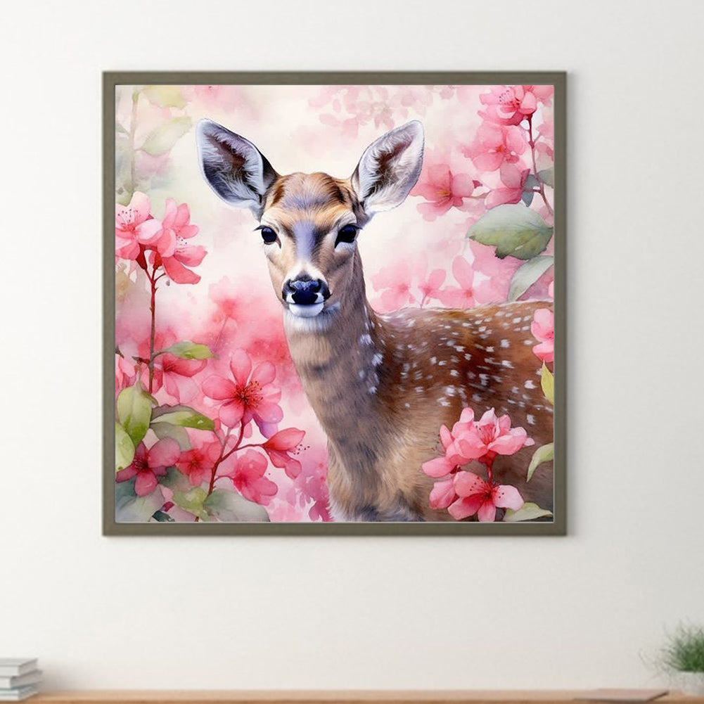 Deer - Full Round Drill Diamond Painting 30*30CM