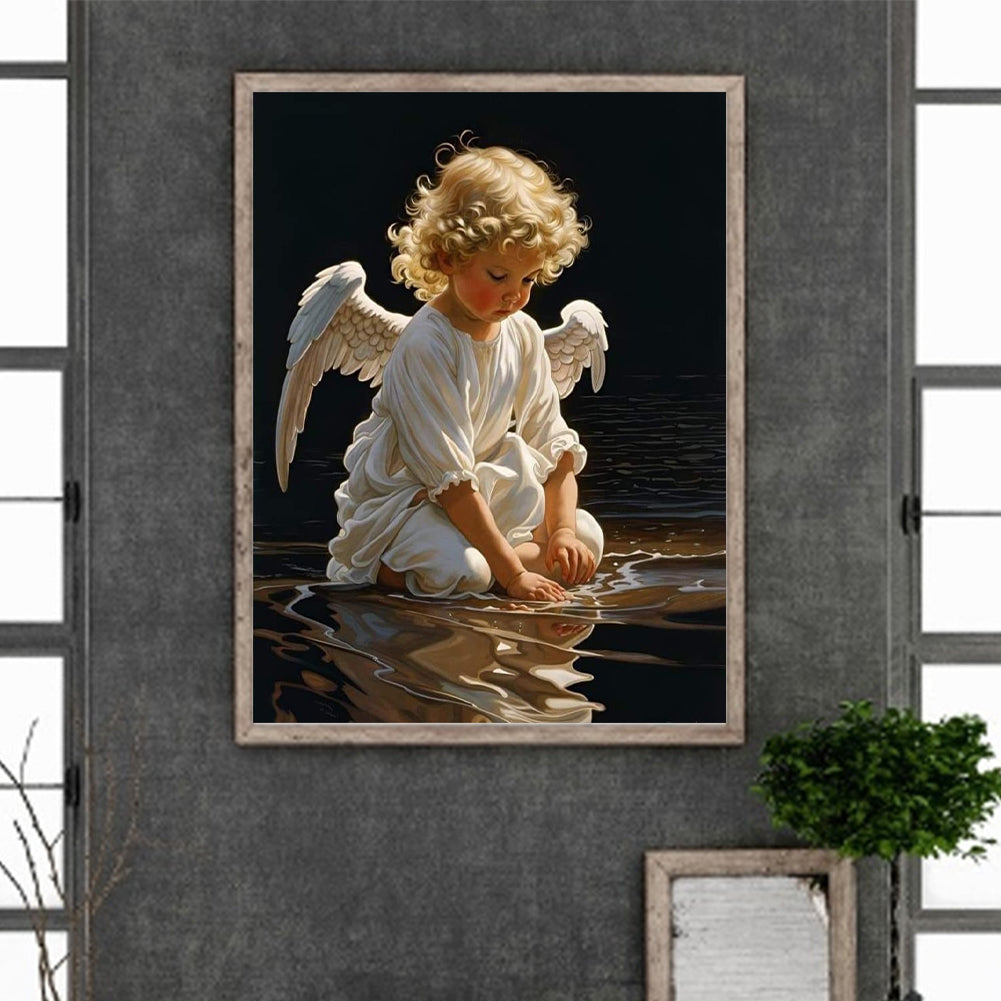 Angel - Full Round Drill Diamond Painting 30*40CM