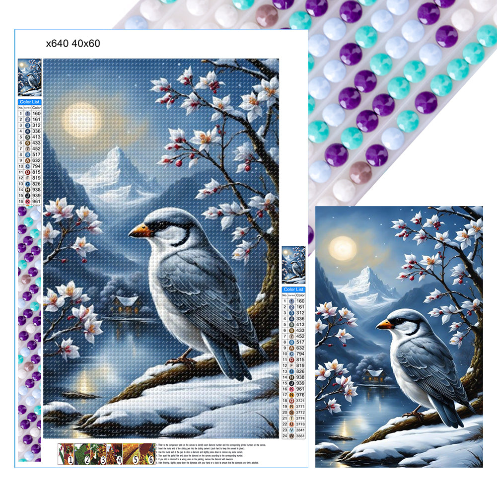 Animals In The Snow - Full Round Drill Diamond Painting 40*60CM