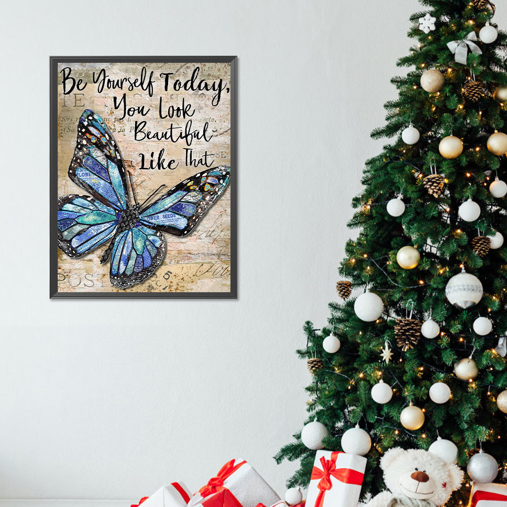 Be Yourself Today - Full Round Drill Diamond Painting 30*40CM