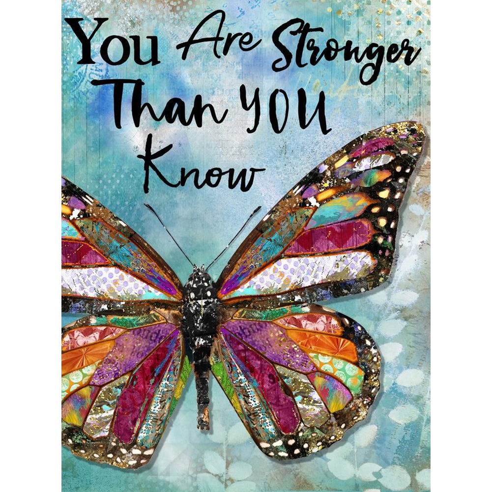 You Are Stronger Than You Think - Full Round Drill Diamond Painting 30*40CM
